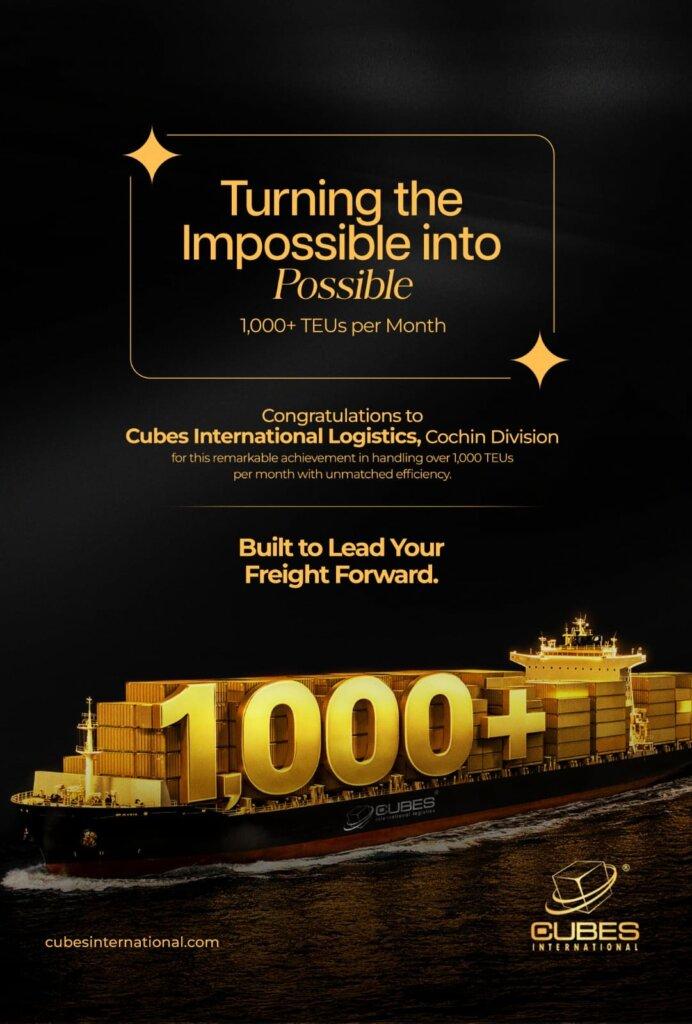 1000+ TEUs Per Month